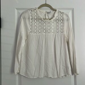 Eyelet Anthropologie Blouse
